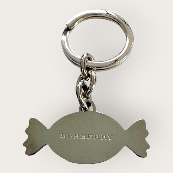 Burberry Candy Plaid Keychain Keyring Metal Accessory - Picture 2 of 3